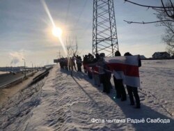 Цепи солидарности в Минске