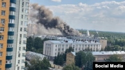 Пожар на ЦНИИмаш 5.08.2026. Фото: соцсети.