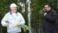 Belarus -- Belarusian President Alayksandr Lukashenka meets with US actor Steven Seagal at his country residence near MInsk, August 24, 2016 