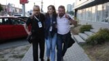 Belarus -- police shoots at journalists, Nasha Niva journalist Natallia Lubnieuskaja wounded