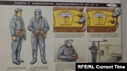 Эспонат музея в здании бывшего бомбоубежища в швейной фабрике "Латвия" в Риге