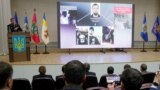 UKRAINE -- First Deputy Chief of the National Police of Ukraine, Chief of Criminal Police Yevhen Koval presents results of an ongoing investigation of the killing of a journalist Pavel Sheremet in 2016, during a news conference in Kyiv, December 12, 2019