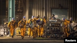 Спасательные работы после взрыва на угольной шахте в г. Карвина, Чехия, 20 декабря 2018 года