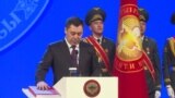 Как Садыр Жапаров вступал в должность президента Кыргызстана