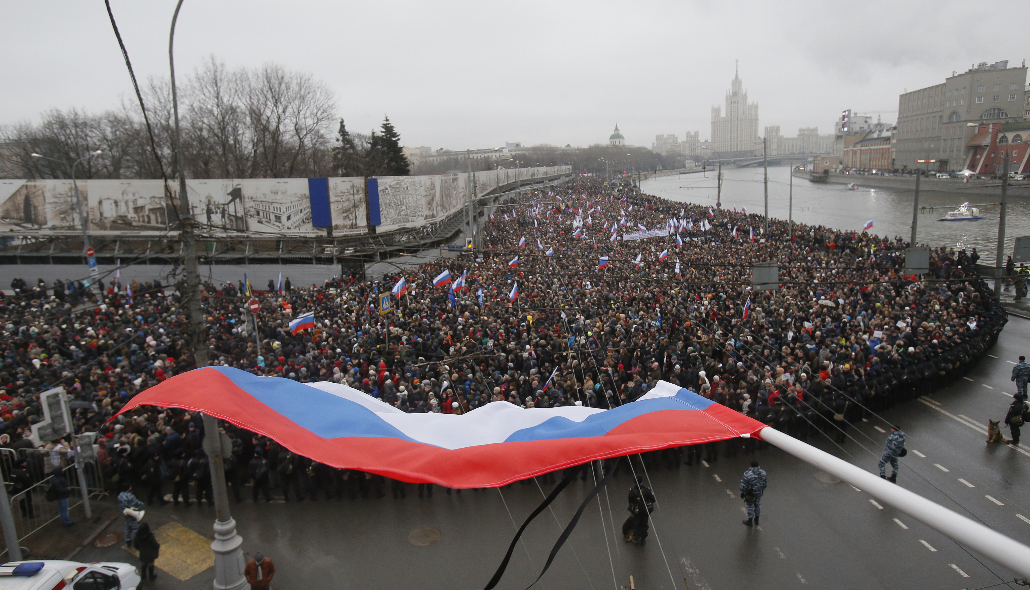 Марш памяти Бориса Немцова в Москве 1 марта 2015 года. Фото: Reuters