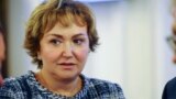 RUSSIA -- Group co-owner Natalia Fileva attends a meeting in Novosibirsk, July 3, 2018