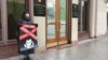 Moscow, Russia - activist supporting Oleg Sentsov
