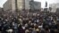 RUSSIA – People gather in Pushkin Square during a protest against the jailing of opposition leader Alexei Navalny in Moscow, Jan. 23, 2021