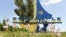 UKRAINE – A sign marks the entrance to the Sea of Azov port city of Berdyansk, 173km southeast of Zaporizhzhia. Berdyansk, June 18, 2022 