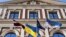 LATVIA – The flag of Ukraine, which opposes Russian aggression, was solemnly hoisted on the building of the Riga City Council. Riga, February 14, 2022