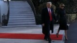 U.S. President Trump departs the White House