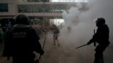 Разгон демонстрантов в Каталонии