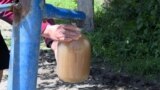 Kyrgyzstan -- dirty tap water in a vllage to Bishkek on May 20, 2018