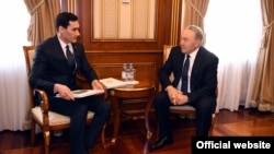 Сердар Бердымухамедов на встрече с Нурсултаном Назарбаевым