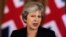 U.K. -- Britain's Prime Minister Theresa May makes a statement on Brexit negotiations with the European Union at Number 10 Downing Street, London September 21, 2018 . 