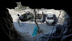 Aftermath of recent shelling in Enerhodar