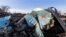 UKRAINE – general view showing debris of Russian military aircraft Su-34 on a ground in the city of Chernihiv, Ukraine, 06 April 2022