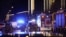 Police and ambulances work next to the Christmas market, where a car crashed into a crowd injuring between "60 and 80 people", according to a spokesman for the local rescue service, on December 20, 2024 in Magdeburg, eastern Germany.