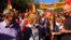 Video grab: Spain -- rally in support of Spanish unity, Barcelona, 08Oct2017