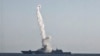 RUSSIA -- A new Zircon hypersonic cruise missile is launched by the frigate Admiral Gorshkov of the Russian navy from the White Sea, July 19, 2021