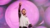 UKRAINE -- Ukraine's President Volodymyr Zelenskiy reacts while addressing participants of an IT conference in Kiev, Ukraine May 23, 2019