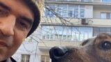Иисус Воробьев и его собака Платон