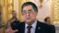 Russia -- Kemerovo Region governor Aman Tuleyev seen ahead of a meeting of the Russian State Council on the development of the Russian business  on September 18, 2014