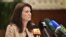 Tajikistan -- Ann Linde, the current Minister for Foreign Affairs of Sweden and the head of OSCE during her visit to Tajikistan, 15Apr2021 
