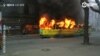 В Одессе при пожаре в трамвае пострадали два человека