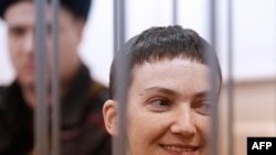 Надежда Савченко в Басманном суде. Москва. 10 февраля 2015 