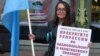 Елена Григорьева на протестах в июле 2019 года