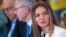 Russia -- Retired Russian professional ice hockey player, Russian State Duma member Vyacheslav Fetisov (L) and Russian rhythmic gymnast Alina Kabaeva