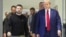 USA – President of Ukraine Volodymyr Zelenskyy and the 45th President of the United States Donald Trump (R). New York, USA, September 27, 2024