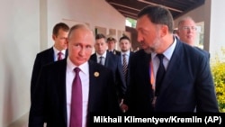 Олег Дерипаска с Владимиром Путиным