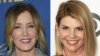 (COMBO) This combination of pictures created on March 12, 2019 shows US actress Felicity Huffman(L) attending the Showtime Emmy Eve Nominees Celebration in Los Angeles on September 16, 2018