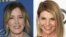 (COMBO) This combination of pictures created on March 12, 2019 shows US actress Felicity Huffman(L) attending the Showtime Emmy Eve Nominees Celebration in Los Angeles on September 16, 2018