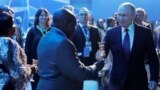 Президент России Владимир Путин на приеме в честь участников саммита "Россия-Африка", 23 октября 2019 года
