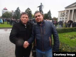 Николай Комаров (справа) и Денис Шепельский, "начальник штаба НОД" в Самаре (слева). Фото: страница Николая Комарова в VK