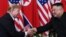 Лидеры США и Северной Кореи Дональд Трамп и Ким Чен Ын встретились в Ханое