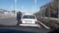 Turkmenistan. Policeman control drivers (woman) documents. Ashgabat. January, 2019 
