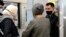 Kazakhstan - At the airport check point officers asked Zeinolla'a relatives to show their documents. Almaty, 9 April 2021