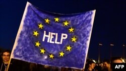 Протесты в Будапеште против инициативы правящей партии по мигрантам