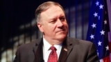 ICELAND -- U.S. Secretary of State Michael Pompeo listens during the news conference in Reykjavik, February 15, 2019