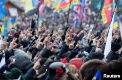 Проевропейский протест на Майдане в Киеве, декабрь 2013 года