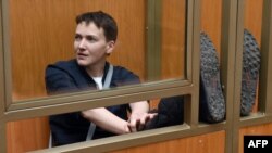 Надежда Савченко в Донецком суде Ростовской области в день оглашения приговора, 22 марта 2016