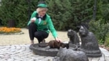 Котошеф Светлана за счет бюджета кормит бездомных котов в Зеленоградске