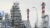 RUSSIA -- A view of the Gazprom Neft fuel filling station by the Afipsky Oil Refinery in the Severskaya District, in the Krasnodar region, April 21, 2020