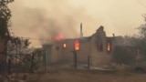  fire lugansk region videograb