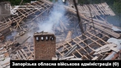 Разрушения в Запорожской области