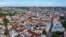 UKRAINE – Beautiful aerial view of the Lviv city, historical city center